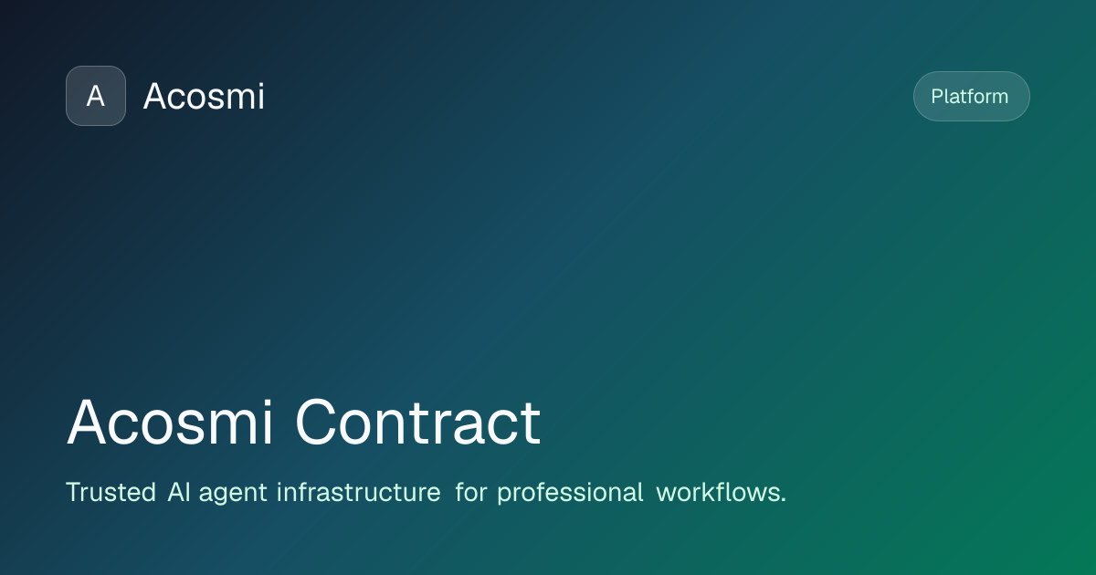 Acosmi Contract | 众律宝·法律电子认证 by Acosmi